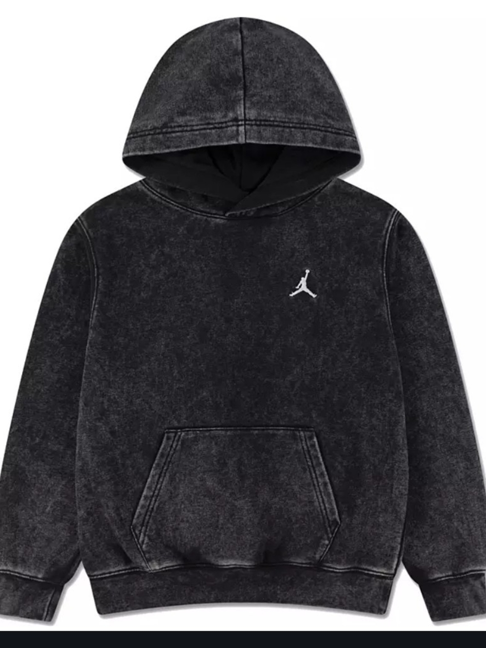 Jordans Kids' Black Washed Hoodie